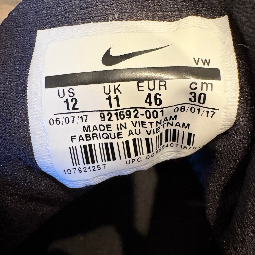 Nike Air Versitile II Men's‎ Basketball Shoes Size 12 Black White - Picture 6 of 13